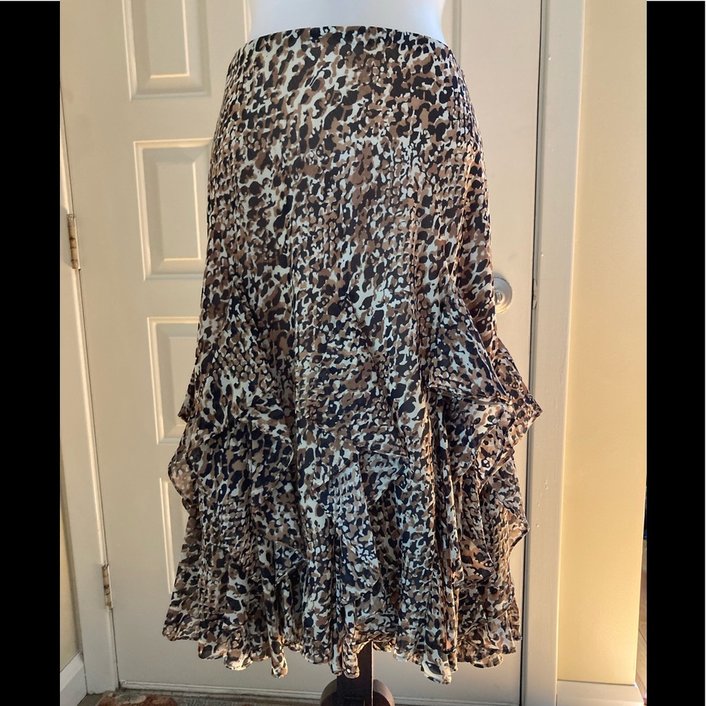 LAUREN by Ralph Lauren leopard print skirt, size 10